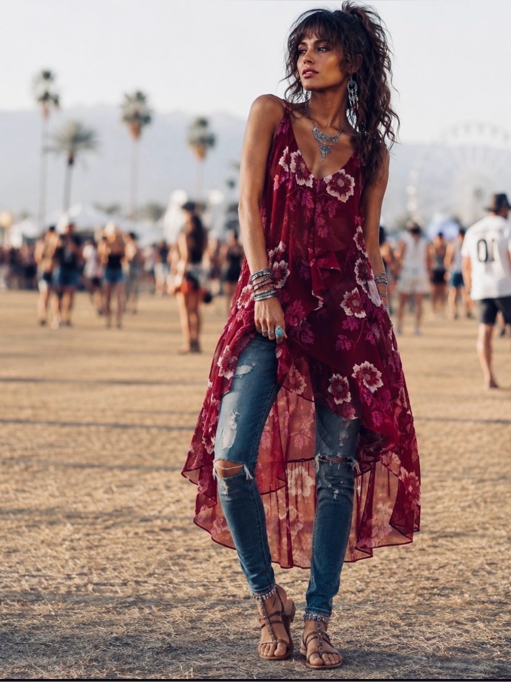 NWT Free People Sunfaded Maxi Top